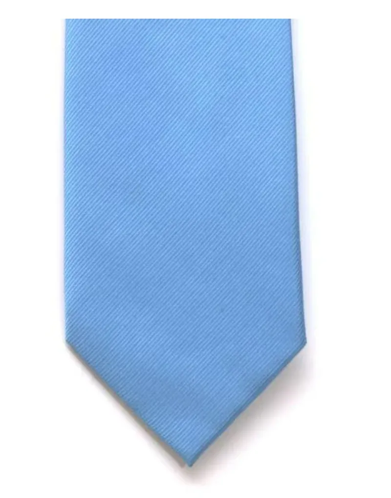 L.A. Smith Plain Silk Tie Pale Blue S5008/04 